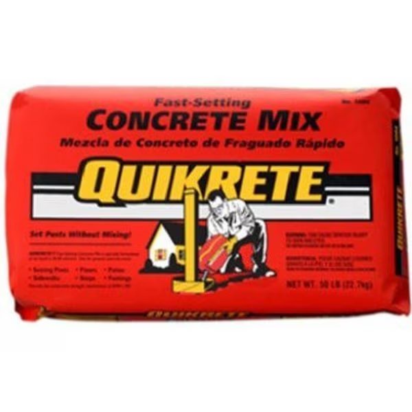 50LB FastSet Concre Mix, Quikrete, Mfr#: 100450
